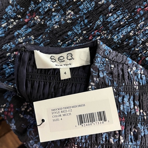 NWT SEA New York Tilly Dress Multi Floral - Picture 12 of 12